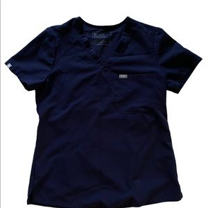 Navy Catarina One Pocket Scrub Top Size Small
